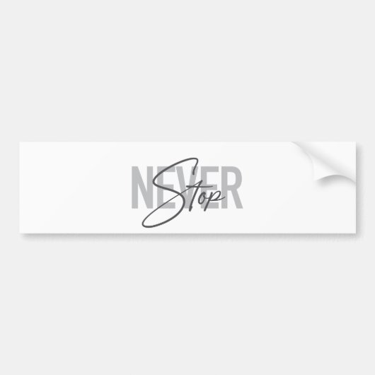 Eenvoudig, modern, stedelijk, trendvormig ontwerp  bumpersticker (Voorkant)