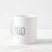 Eenvoudig, modern, stedelijk, trendy design Love W Koffiemok (Voorkant links)