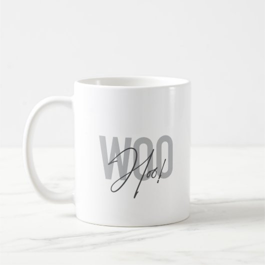 Eenvoudig, modern, stedelijk, trendy design Love W Koffiemok (Links)