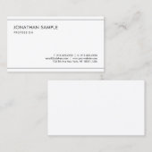 Eenvoudig, modern, stijlvol, minimalistisch gracef visitekaartje (Voorkant / Achterkant)