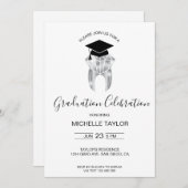 Eenvoudig Modern Tandarts Afstudeerfeest Kaart (Voorkant / Achterkant)