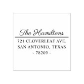 Eenvoudig Modern Terugkeeradres Douane Rubberstempel (Afrduk)