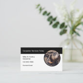 Eenvoudig modern timmerwerk Visitekaartje (Staand voorkant)