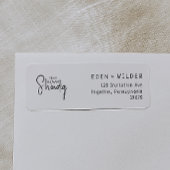 Eenvoudig Modern Tiny Human Shindig Retouradres Etiket