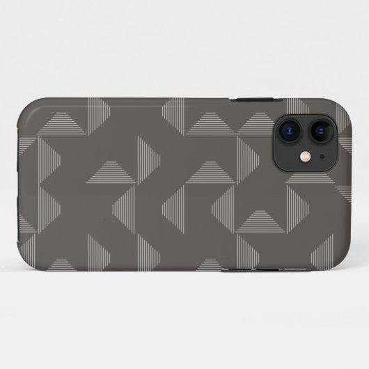 Eenvoudig, modern, trendgeometrisch grafisch patro Case-Mate iPhone case (Achterkant (horizontaal))