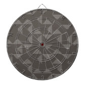 Eenvoudig, modern, trendgeometrisch grafisch patro dartbord (Voorkant)