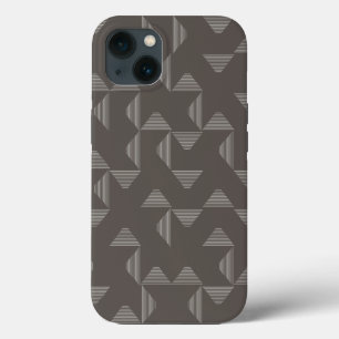Eenvoudig, modern, trendgeometrisch grafisch patro iPhone 13 hoesje