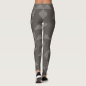 Eenvoudig, modern, trendgeometrisch grafisch patro leggings (Achterkant)