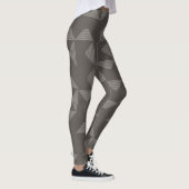 Eenvoudig, modern, trendgeometrisch grafisch patro leggings (Rechts)