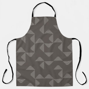 Eenvoudig, modern, trendgeometrisch grafisch patro schort