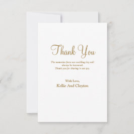 Eenvoudig modern type - Hartelijk dank Bedankkaart