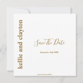Eenvoudig Modern Type Huwelijk Bewaar De Datum Save The Date