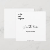 Eenvoudig Modern Type Trouw Save The Date (Voorkant / Achterkant)