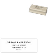 Eenvoudig modern Typografierendement Rubberstempel (Gestempeld)