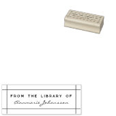 Eenvoudig modern uit de bibliotheek aangepaste naa rubberstempel (Gestempeld)