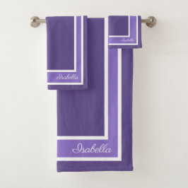 Eenvoudig modern ultraviolet bad handdoek