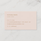 Eenvoudig, modern, uniek, Bleek, zwart Visitekaartje (Achterkant)