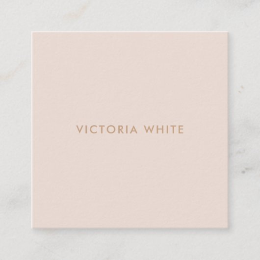 Eenvoudig, modern, uniek Bord Vierkante Visitekaartje (Voorkant)