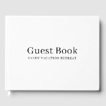Eenvoudig Modern Vakantiehuis Gastenboek | Wit