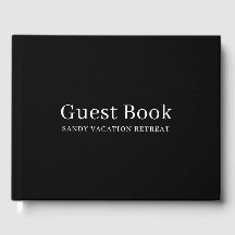 Eenvoudig Modern Vakantiehuis Gastenboek | Zwart