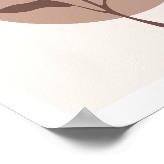 Eenvoudig modern ventilatorblaasje op een ventilat poster (Hoek)