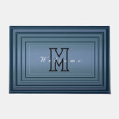 Eenvoudig Modern verloop Welkom Hand Script Monogr Deurmat (Voorkant)