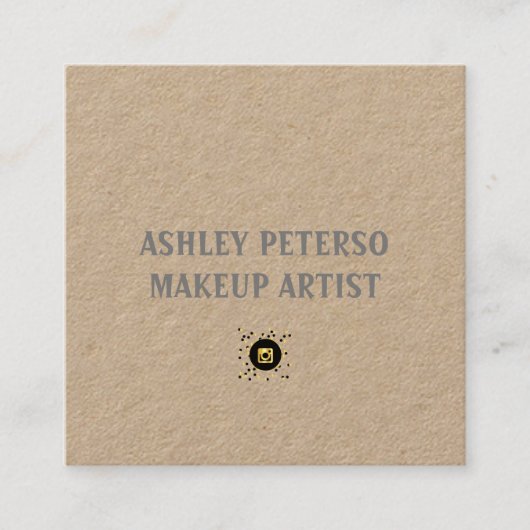 Eenvoudig modern vierkante visitekaartje (Voorkant)