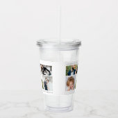 Eenvoudig Modern Vijf Fotorooster Acryl Drinkbeker (Rechts)