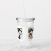 Eenvoudig Modern Vijf Fotorooster Acryl Drinkbeker (Links)