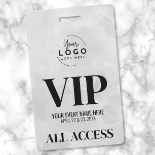 Eenvoudig modern VIP-evenement met alle toegang Badge
