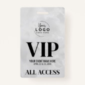 Eenvoudig modern VIP-evenement met alle toegang Badge (Voorkant)