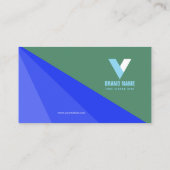 Eenvoudig modern visitekaartje (Achterkant)