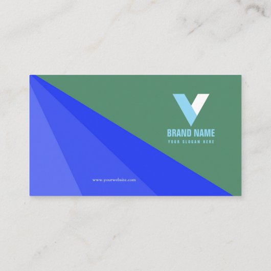 Eenvoudig modern visitekaartje (Achterkant)