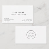 Eenvoudig modern Visitekaartje (Voorkant / Achterkant)