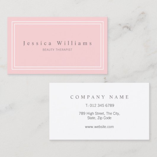 Eenvoudig Modern Visitekaartje (Voorkant / Achterkant)