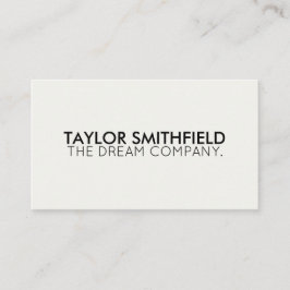 Eenvoudig modern visitekaartje