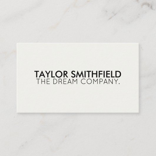 Eenvoudig modern visitekaartje (Voorkant)