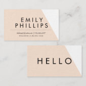 Eenvoudig modern Visitekaartje (Voorkant / Achterkant)