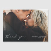Eenvoudig modern, volledig fotohuwelijk bedankt Ma (Voorkant)