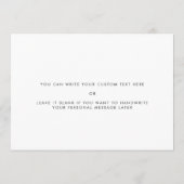 Eenvoudig modern voor mijn broer op mijn trouwdagk kaart (Achterkant)