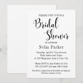 Eenvoudig modern Vrijgezellenfeest 4 Kaart