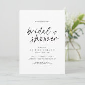 Eenvoudig, modern Vrijgezellenfeest handschrift mi Kaart (Staand voorkant)