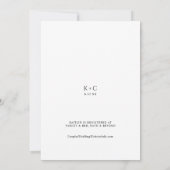 Eenvoudig, modern Vrijgezellenfeest handschrift mi Kaart (Achterkant)