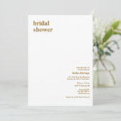 Eenvoudig modern Vrijgezellenfeest Kaart (Staand voorkant)