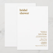 Eenvoudig modern Vrijgezellenfeest Kaart (Voorkant / Achterkant)