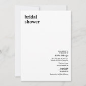 Eenvoudig modern Vrijgezellenfeest Kaart (Voorkant)