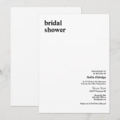 Eenvoudig modern Vrijgezellenfeest Kaart (Voorkant / Achterkant)