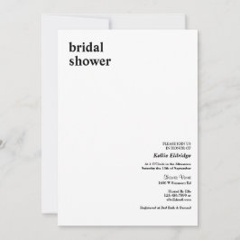 Eenvoudig modern Vrijgezellenfeest Kaart