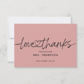 Eenvoudig modern Vrijgezellenfeest van de Liefde e Bedankkaart (Voorkant)