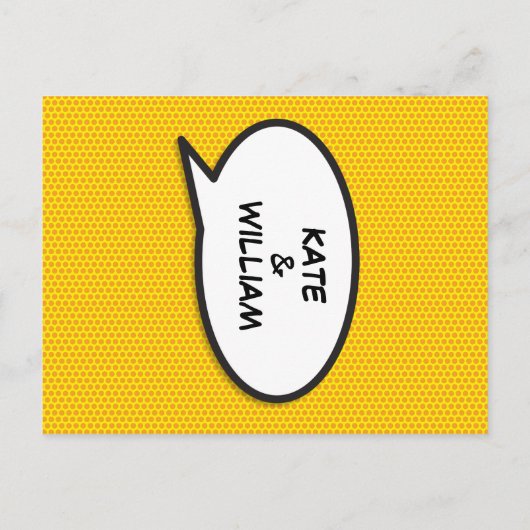 Eenvoudig modern vuurtje voor komische boeken uitnodiging briefkaart (Achterkant)